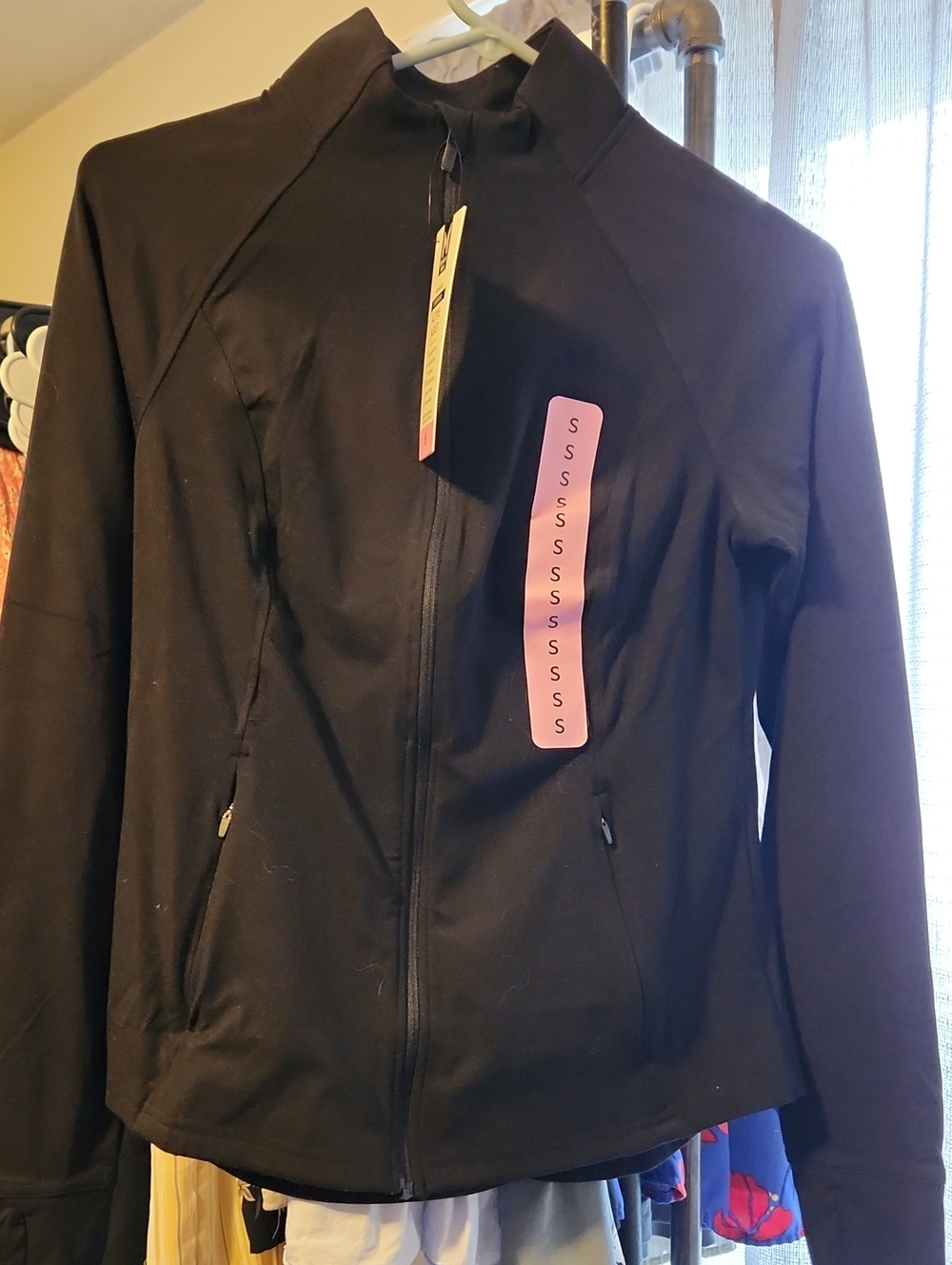 Women's Black Full-Zip Active Jacket